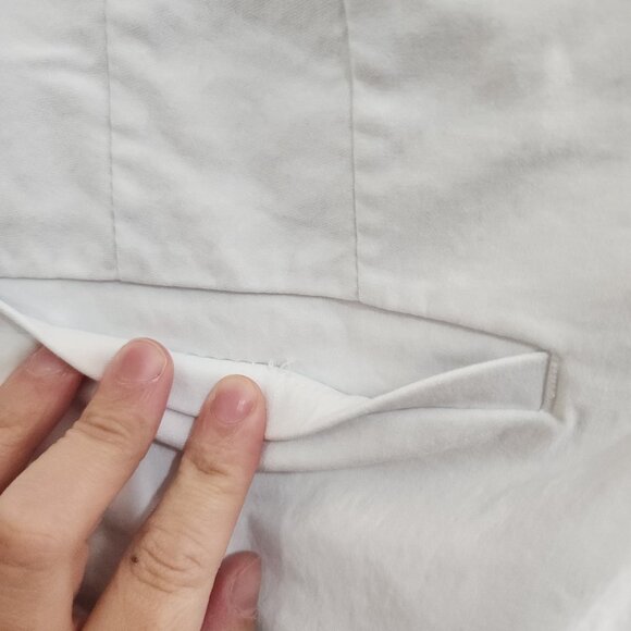 Lane Bryant White Cropped Pants Plus Size 22 Stretch Cotton Blend - Picture 5 of 12